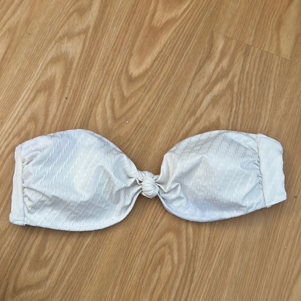 Abercrombie & Fitch Bandeau Swim Top and High-Waist High-Leg Cheeky Bottoms